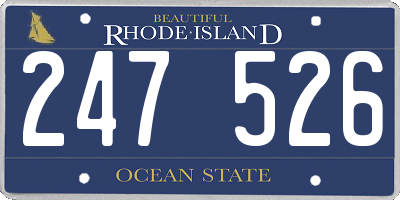RI license plate 247526