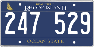 RI license plate 247529