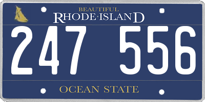 RI license plate 247556