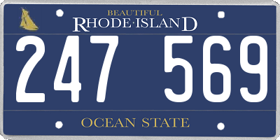 RI license plate 247569