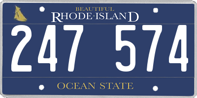 RI license plate 247574
