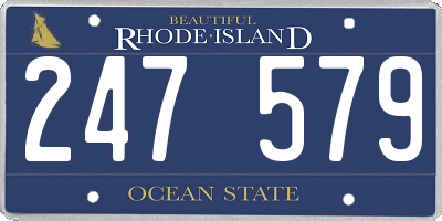 RI license plate 247579