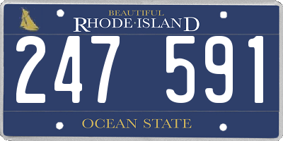 RI license plate 247591