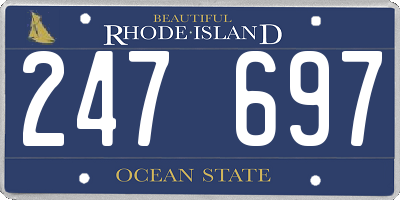RI license plate 247697