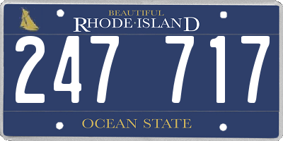 RI license plate 247717