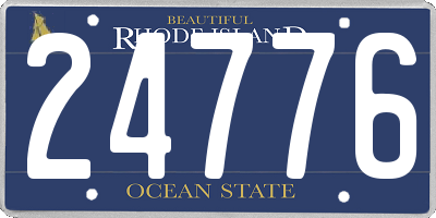 RI license plate 24776