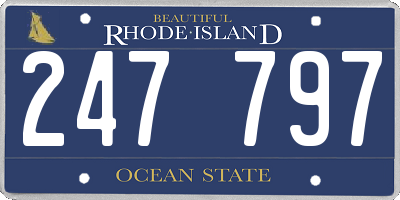 RI license plate 247797