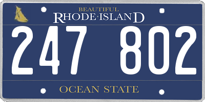 RI license plate 247802