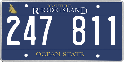 RI license plate 247811