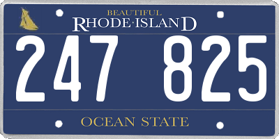 RI license plate 247825