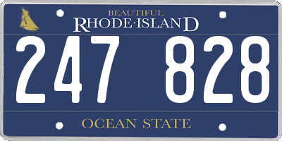 RI license plate 247828