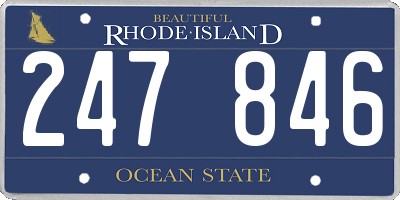 RI license plate 247846