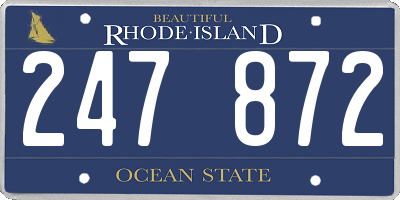 RI license plate 247872