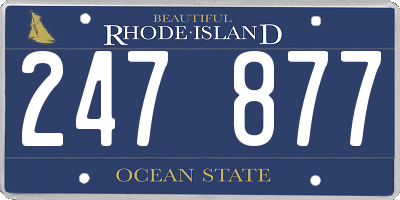 RI license plate 247877