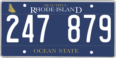 RI license plate 247879