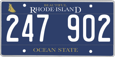 RI license plate 247902