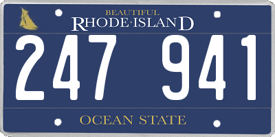 RI license plate 247941