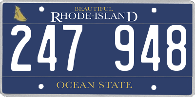 RI license plate 247948