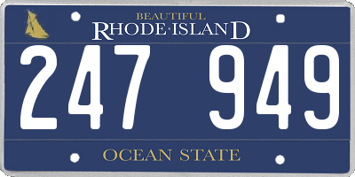 RI license plate 247949