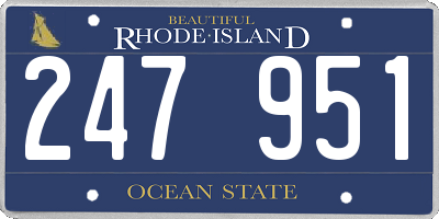 RI license plate 247951