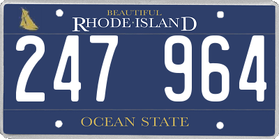 RI license plate 247964