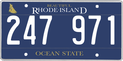 RI license plate 247971
