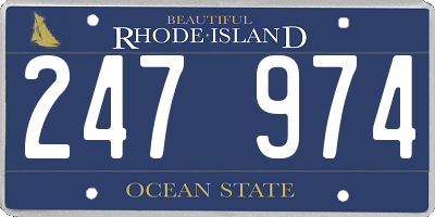 RI license plate 247974