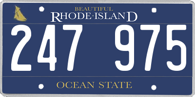 RI license plate 247975