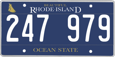RI license plate 247979
