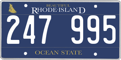 RI license plate 247995