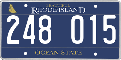 RI license plate 248015