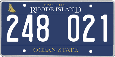 RI license plate 248021
