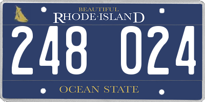 RI license plate 248024