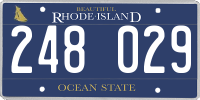 RI license plate 248029