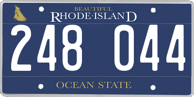 RI license plate 248044