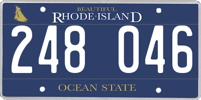 RI license plate 248046
