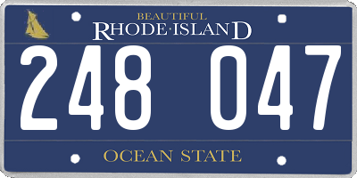 RI license plate 248047