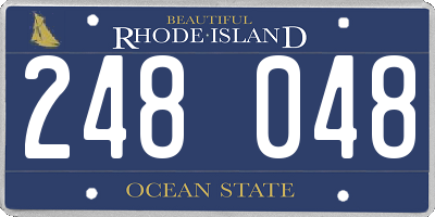 RI license plate 248048