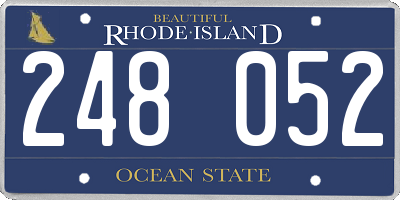 RI license plate 248052