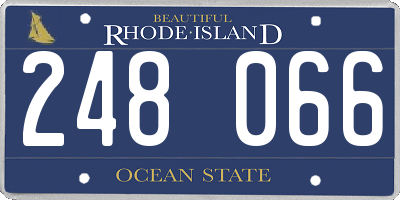 RI license plate 248066