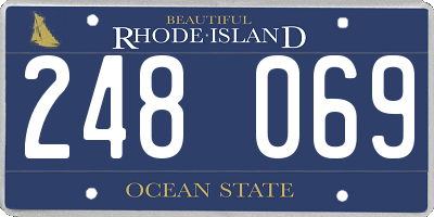 RI license plate 248069