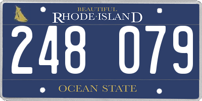 RI license plate 248079