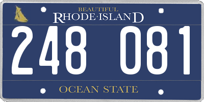 RI license plate 248081