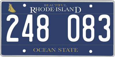 RI license plate 248083