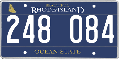RI license plate 248084