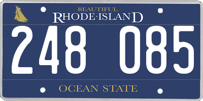 RI license plate 248085