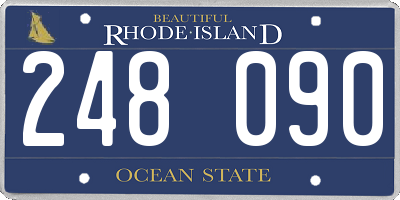 RI license plate 248090