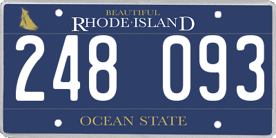 RI license plate 248093
