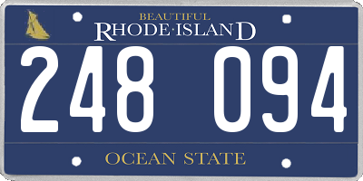 RI license plate 248094