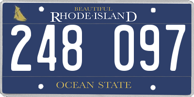RI license plate 248097